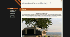 Desktop Screenshot of milwaukeecamperrental.com